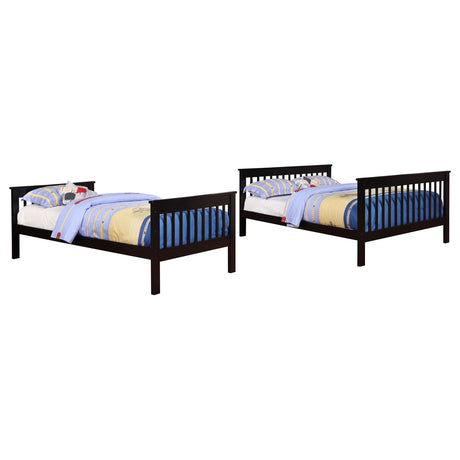 Chapman Wood Twin Over Full Bunk Bed - Black
