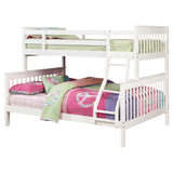 Chapman Wood Twin Over Full Bunk Bed in White