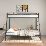 Alevera Metal Twin Over Full Bunk Bed with Ladder
