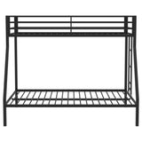 Alevera Metal Twin Over Full Bunk Bed with Ladder