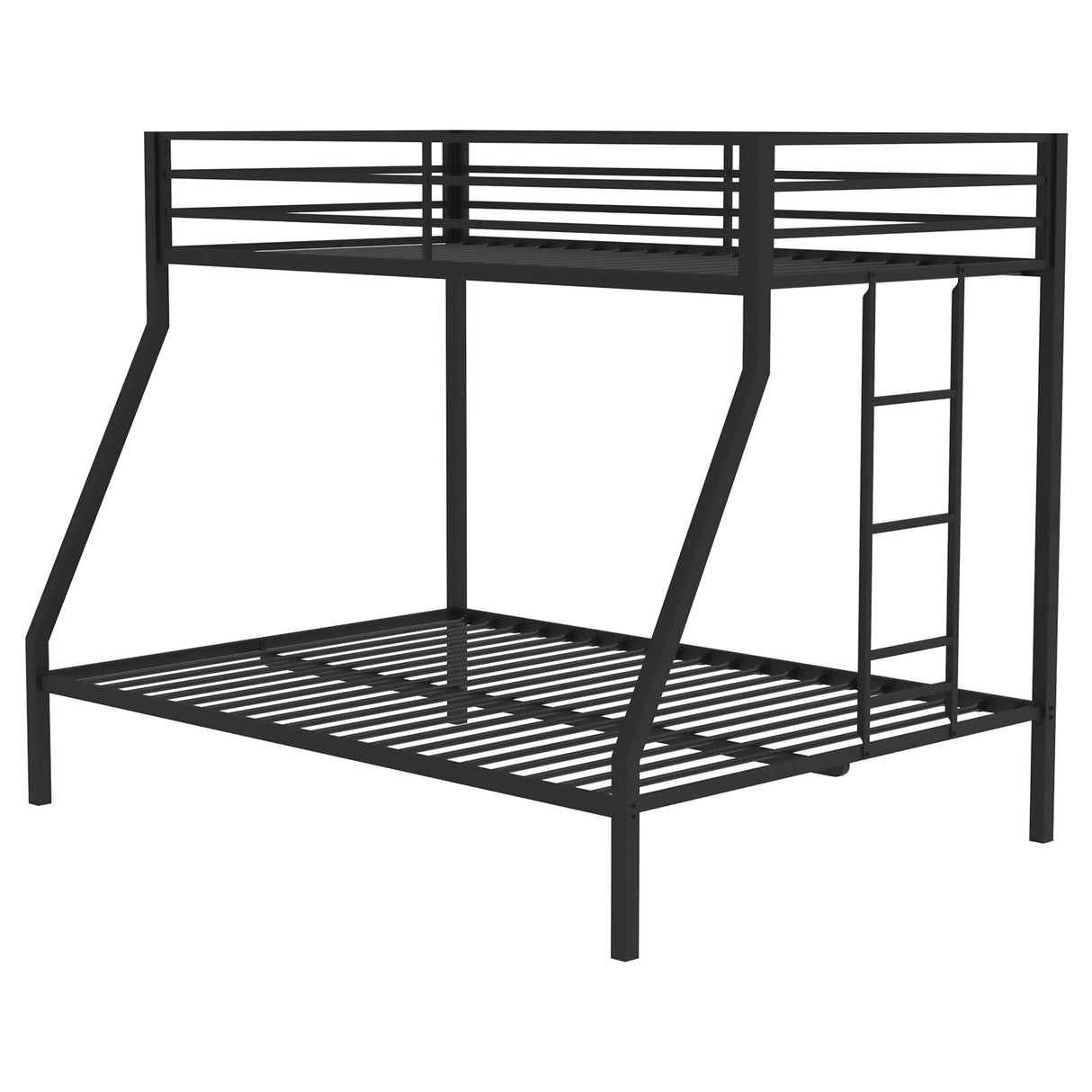 Alevera Metal Twin Over Full Bunk Bed with Ladder