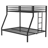 Alevera Metal Twin Over Full Bunk Bed with Ladder