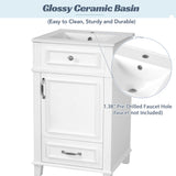 Bathroom Vanity With Sink, Drawer & Soft Closing Door