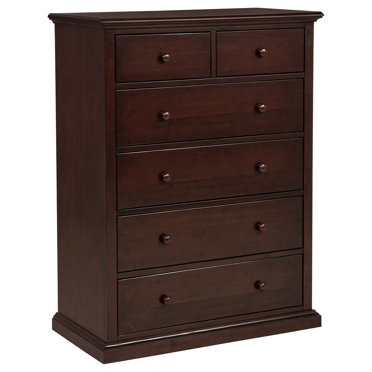 Sumerlin 6-Drawer Chest of Drawers in Cappuccino