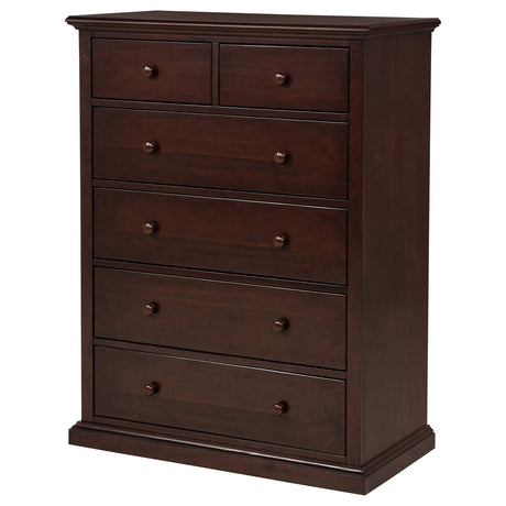 Sumerlin 6-Drawer Chest of Drawers in Cappuccino