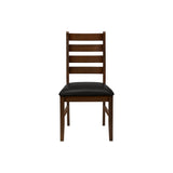 Dining Chair, Dining Room, Side, Upholstered, Transitional (Set of 2) - Brown