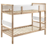 Dakota Wood Twin Over Twin Bunk Bed, Natural