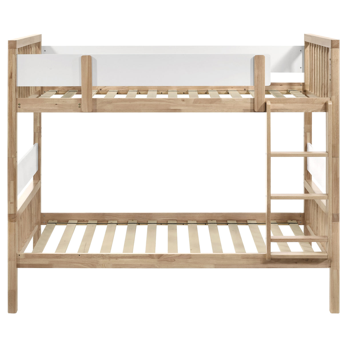 Dakota Wood Twin Over Twin Bunk Bed, Natural
