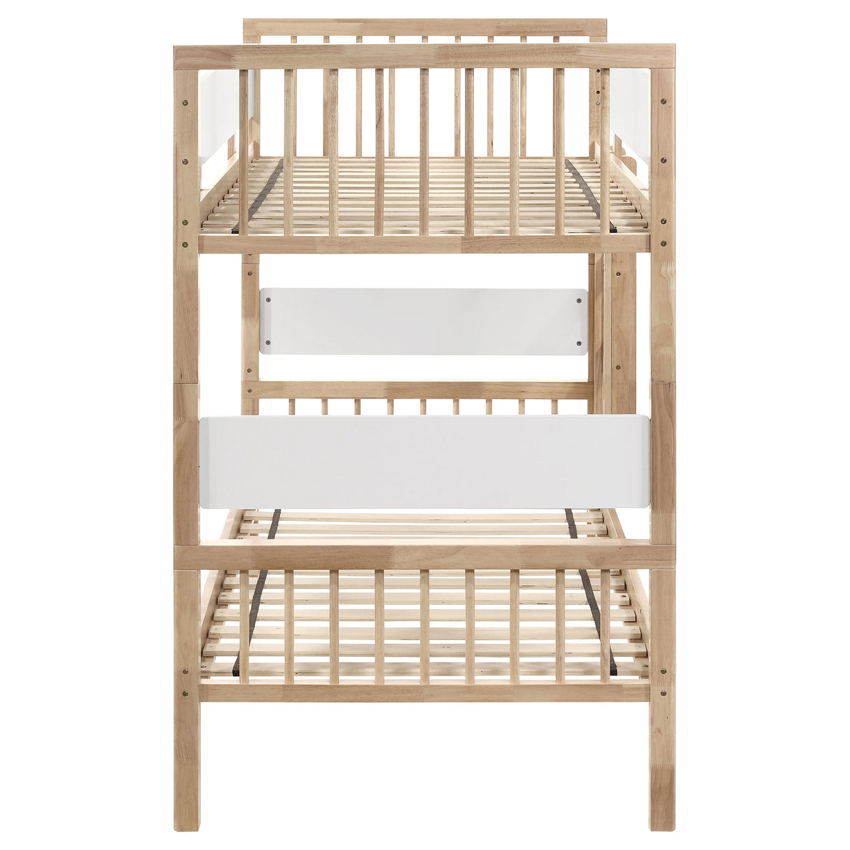 Dakota Wood Twin Over Twin Bunk Bed, Natural