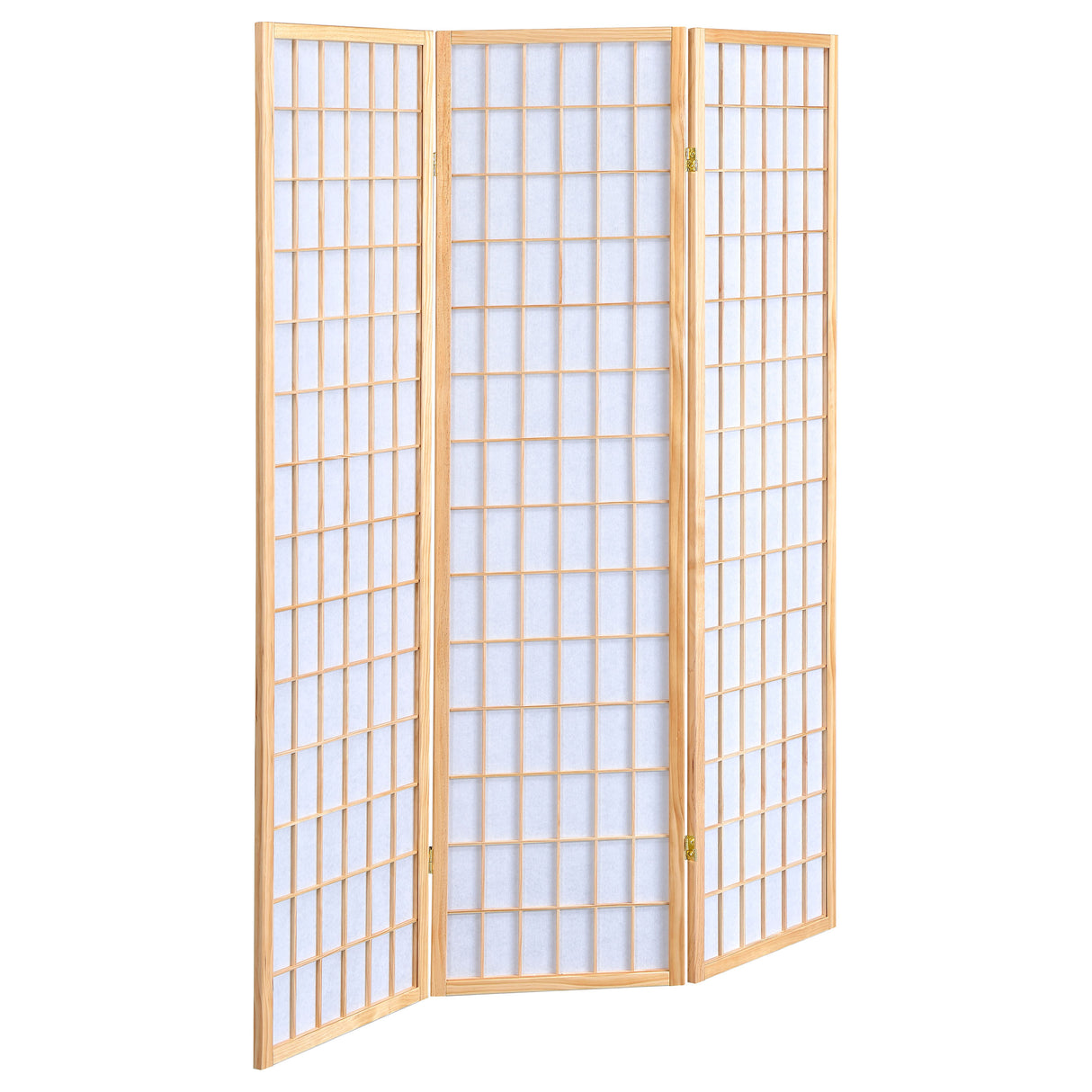 Carrie 3-Panel Shoji Screen Room Divider, Natural