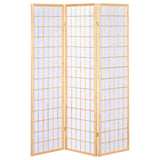 Carrie 3-Panel Shoji Screen Room Divider, Natural