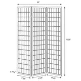 Carrie 3-Panel Shoji Screen Room Divider, Natural