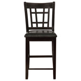 Lattice Back Counter Height Stools (Set of 2)
