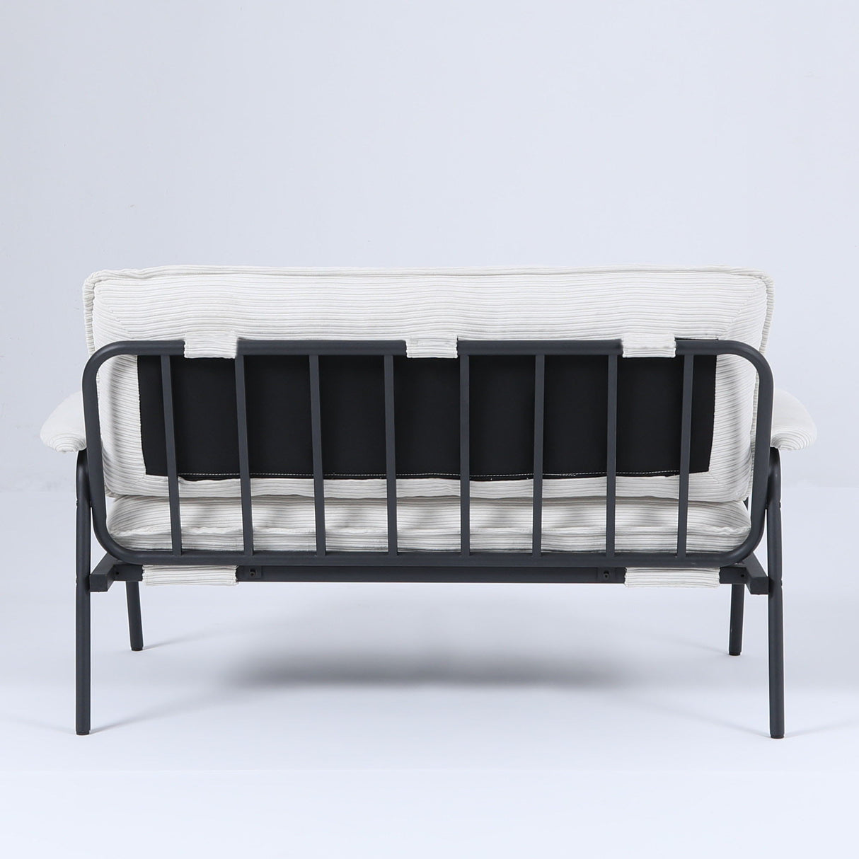 Modern Metal Frame Sofa With Sponge Filling For Compact Spaces And Versatile Use