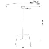 Staccato - 3 Piece Square Bar Table Set - Dark Brown