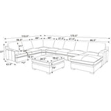 Large Seating Modular Sectional