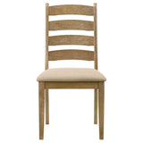 Sammy - Dining Side Chair (Set of 2) - Brown / Beige