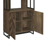 Herringbone - 2 Door - Brown