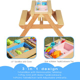 Kids Picnic Table With Sand And Water Table Conversion