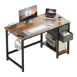 47 Extra-Large Computer Desk with 2-Tier Drawers - Alpine Outlets