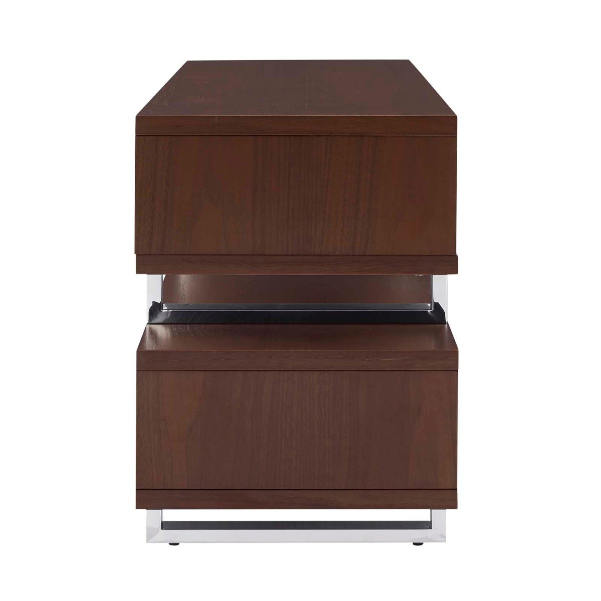 47 Inch Contemporary Modern Media Console TV Stand in Walnut - TV Stands available at Alpine Outlets in Denver