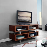 47 Inch Contemporary Modern Media Console TV Stand in Walnut - TV Stands available at Alpine Outlets in Denver