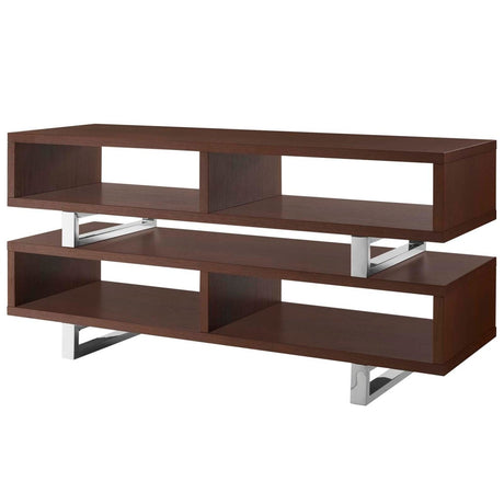 47 Inch Contemporary Modern Media Console TV Stand in Walnut - TV Stands available at Alpine Outlets in Denver
