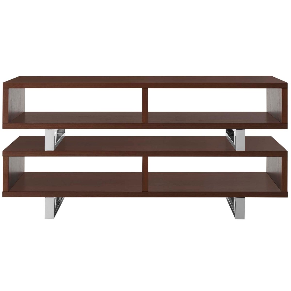 47 Inch Contemporary Modern Media Console TV Stand in Walnut - TV Stands available at Alpine Outlets in Denver