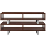 47 Inch Contemporary Modern Media Console TV Stand in Walnut - TV Stands available at Alpine Outlets in Denver