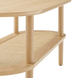 47 Inch Harmonious Two - Tier Oval Coffee Table - Coffee Tables available at Alpine Outlets in Denver
