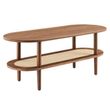 47 Inch Harmonious Two - Tier Oval Coffee Table - Coffee Tables available at Alpine Outlets in Denver