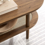 47 Inch Harmonious Two - Tier Oval Coffee Table - Coffee Tables available at Alpine Outlets in Denver