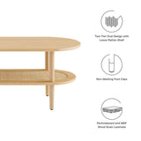 47 Inch Harmonious Two - Tier Oval Coffee Table - Coffee Tables available at Alpine Outlets in Denver