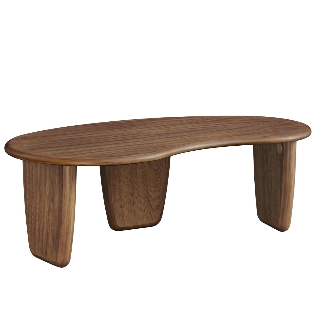 47 Inch Mid - Century Kidney - Shaped Coffee Table - Coffee Tables available at Alpine Outlets in Denver