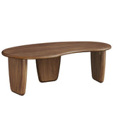 47 Inch Mid - Century Kidney - Shaped Coffee Table - Coffee Tables available at Alpine Outlets in Denver
