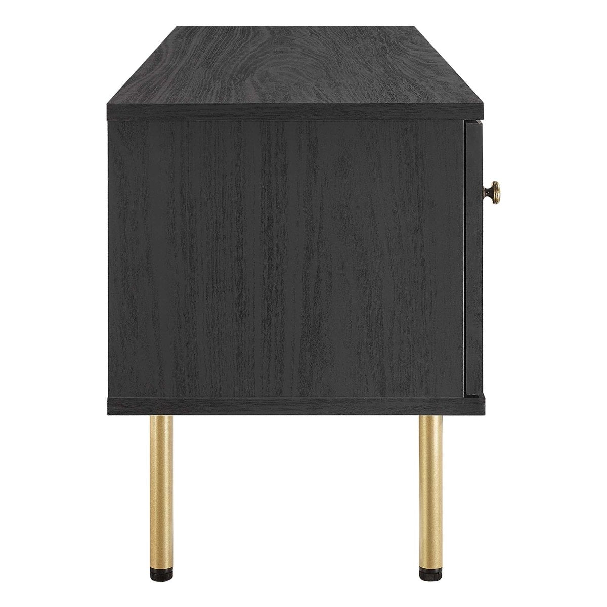 47 Inch Modern Rattan Sliding Door TV Stand - TV Stands available at Alpine Outlets in Denver