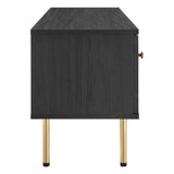 47 Inch Modern Rattan Sliding Door TV Stand - TV Stands available at Alpine Outlets in Denver