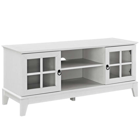 47 Inch Refreshing Coastal TV Stand in White - TV Stands available at Alpine Outlets in Denver