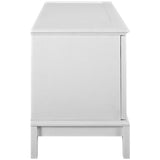 47 Inch Refreshing Coastal TV Stand in White - TV Stands available at Alpine Outlets in Denver