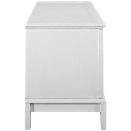 47 Inch Refreshing Coastal TV Stand in White - TV Stands available at Alpine Outlets in Denver