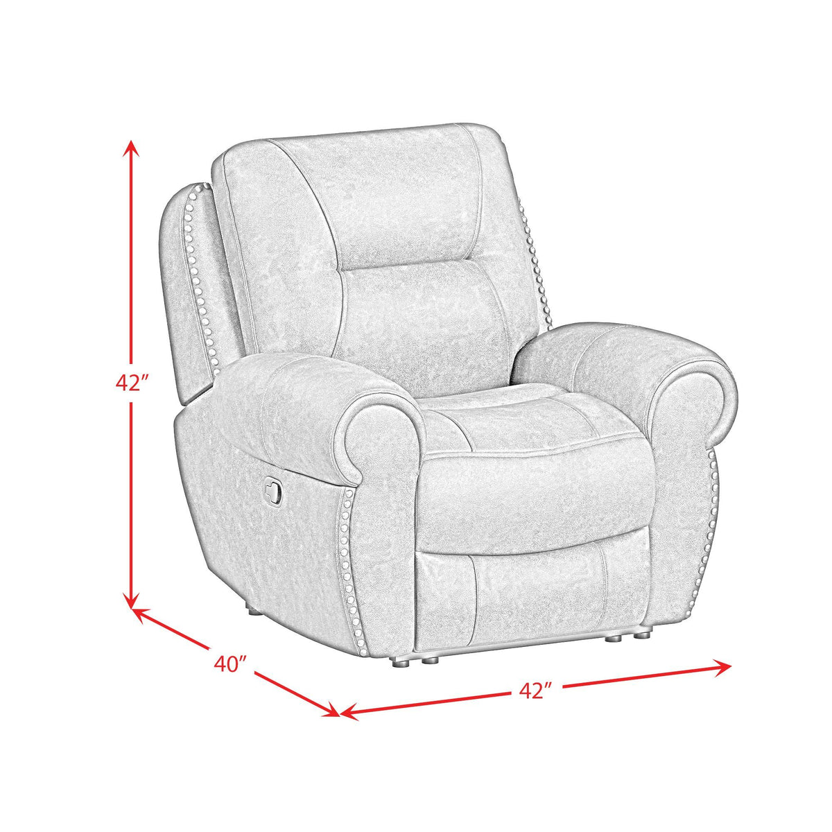 Topeka - Recliner - Rocky Brown
