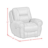 Topeka - Recliner - Rocky Brown