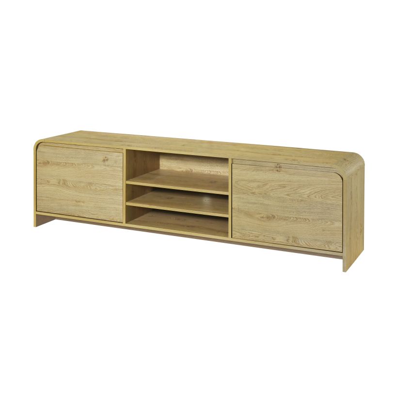 Mara 70" TV Console with Storage – Natural Finish