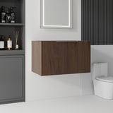 Floating Bathroom Vanity Cabinet With Soft Close Double Doors, Spacious Interior Storage, Wall Mounted, Cabinet Only