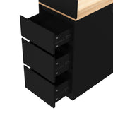 Pantry Cabinet With Hydraulic Flip Top And USB Charging Port