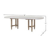Triad - Double Pedestal Dining Table With Leaf - Sand - Dining Tables - Alpine Outlets