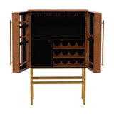 Caldwell - Bar Cabinet - Light Brown