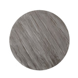 Coffee Table With Wood Patterned Tabletop And Iron Frame - Gray