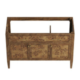 48" Brown Wood Bathroom Vanity Cabinet (Sink Basin Not Included) - Bathroom Fixtures - Alpine Outlets