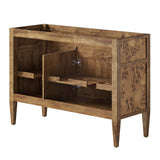 48" Brown Wood Bathroom Vanity Cabinet (Sink Basin Not Included) - Bathroom Fixtures - Alpine Outlets